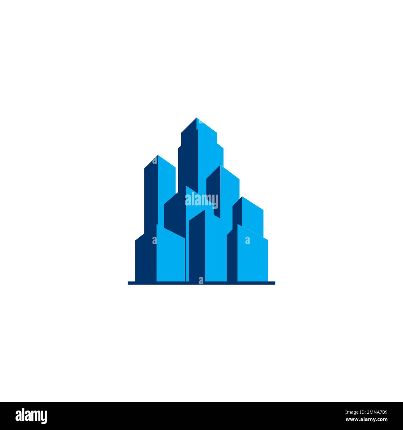 icona urbana, disegno di illustrazione vettoriale del logo dell'appartamento. Foto Stock