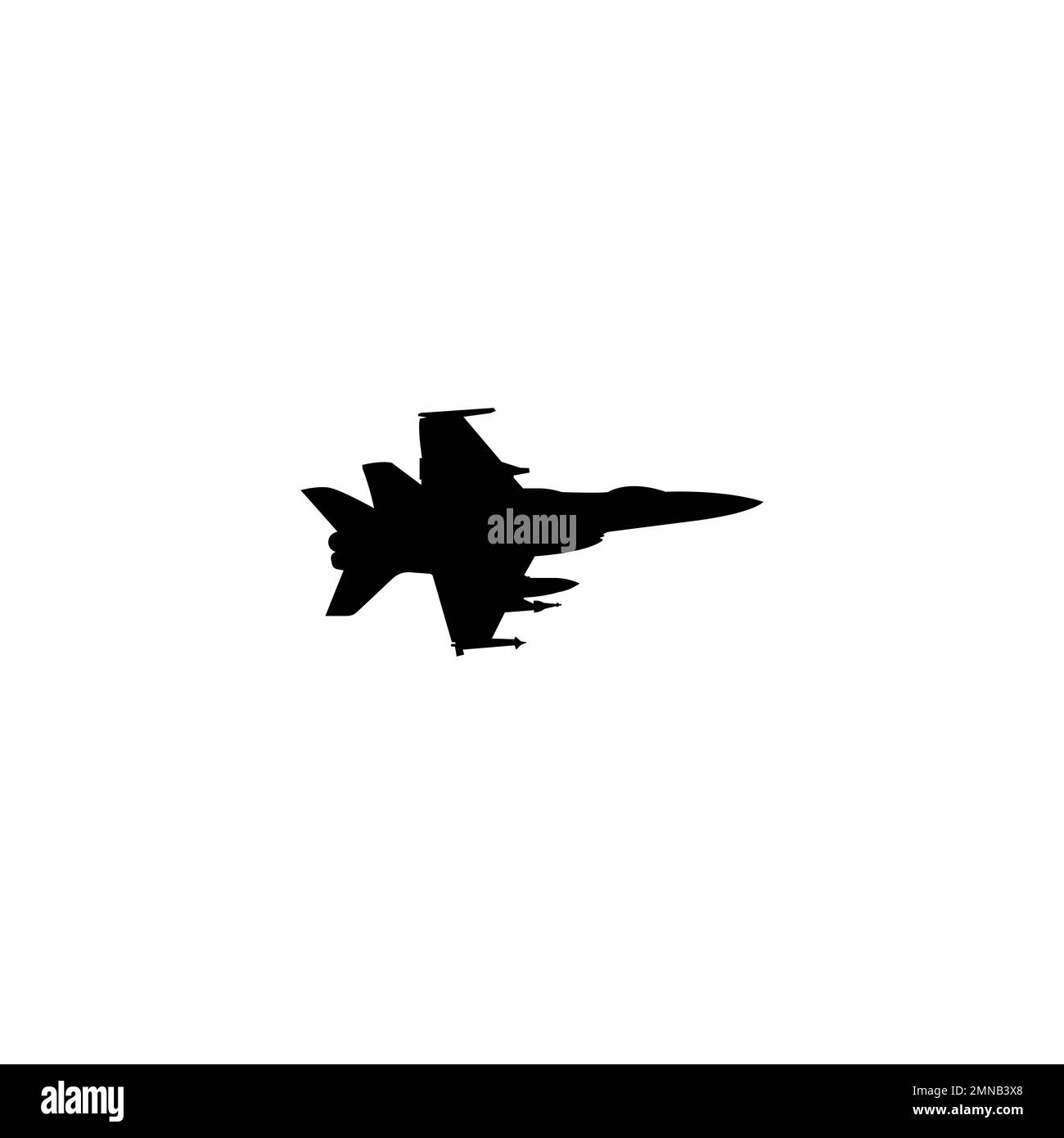 disegno di illustrazione vettoriale dell'icona dell'aereo da combattimento. Foto Stock