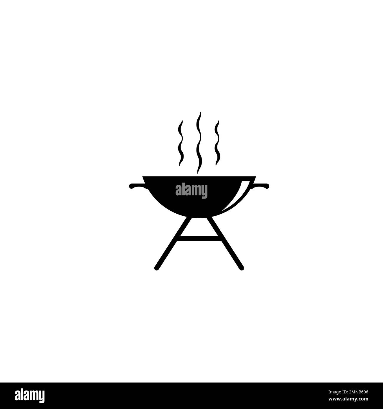 icona barbeque modello di disegno di illustrazione vettoriale. Foto Stock