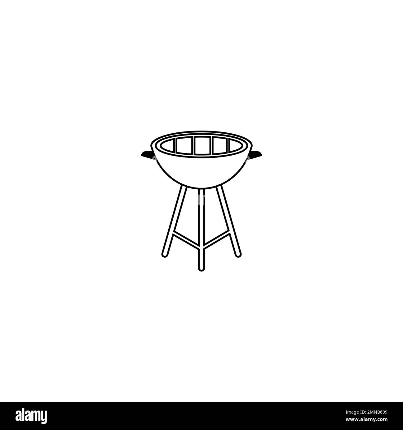 icona barbeque modello di disegno di illustrazione vettoriale. Foto Stock