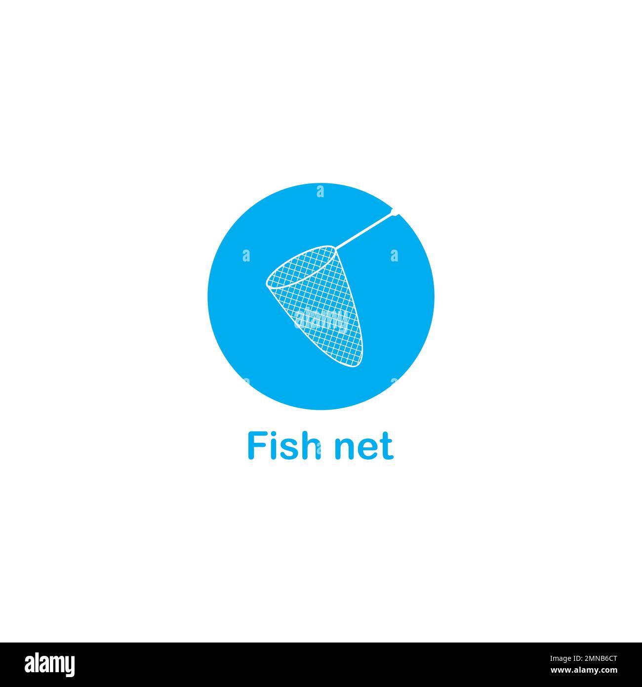 Fish net vettore icona illustrazione segno per il web e il design Foto Stock