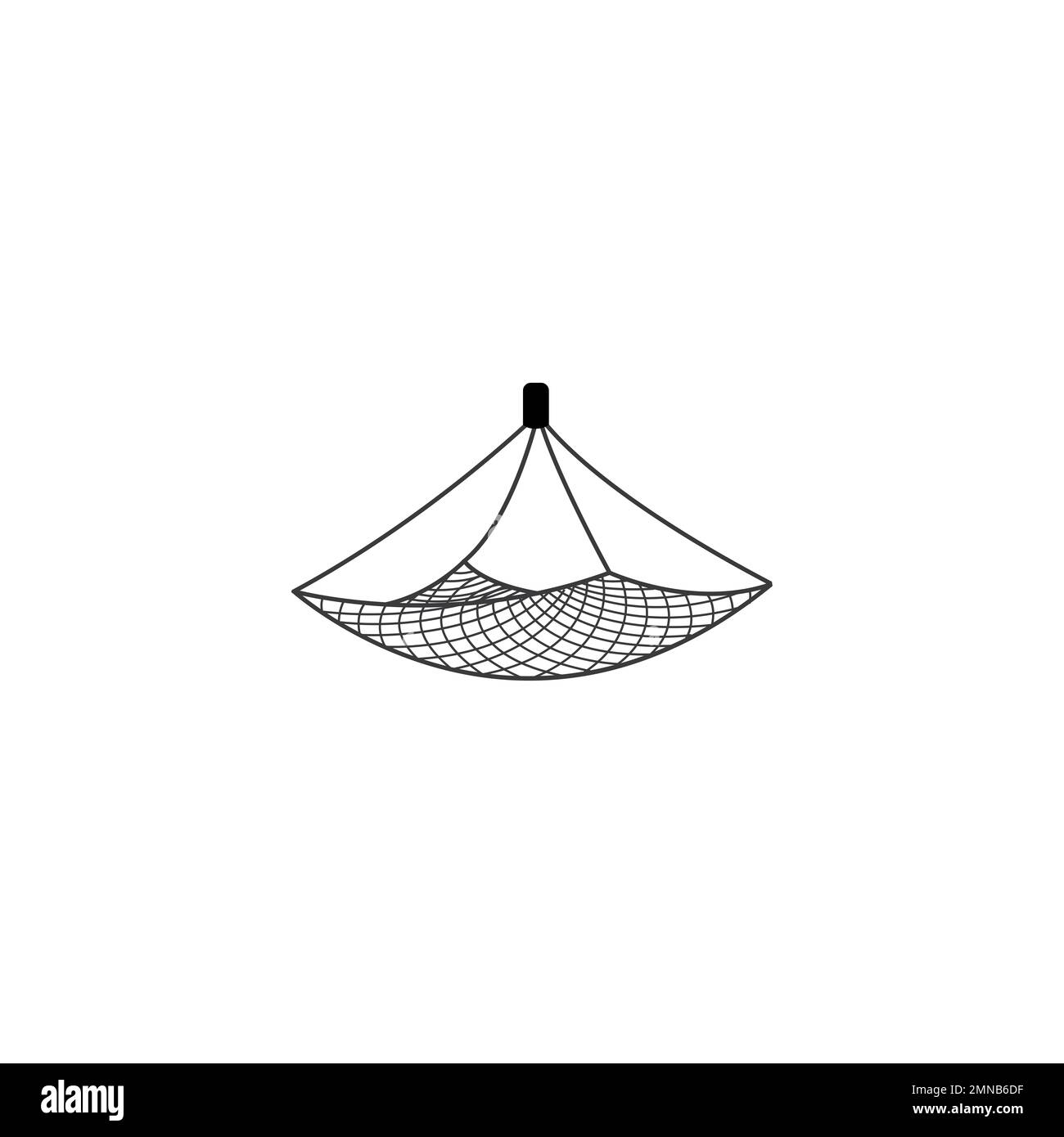 Fish net vettore icona illustrazione segno per il web e il design Foto Stock