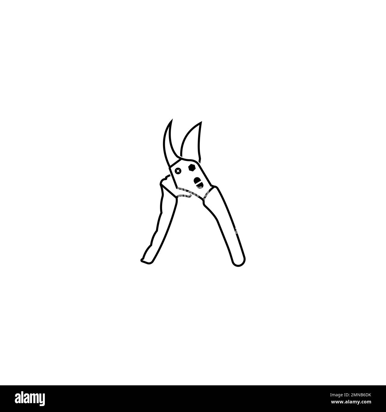 Icona tagliaerba disegno vettoriale semplice Foto Stock