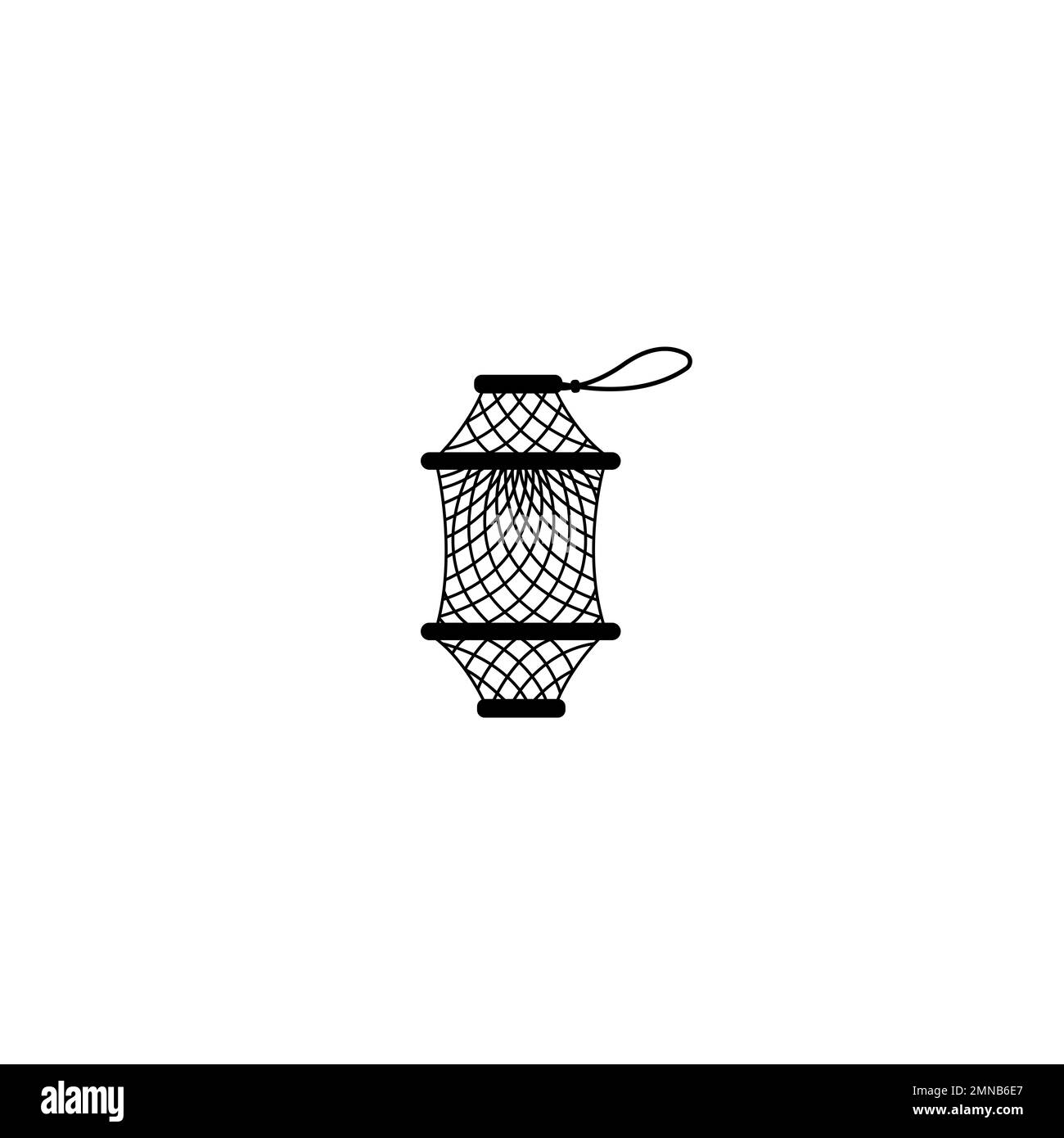 Fish net vettore icona illustrazione segno per il web e il design Foto Stock