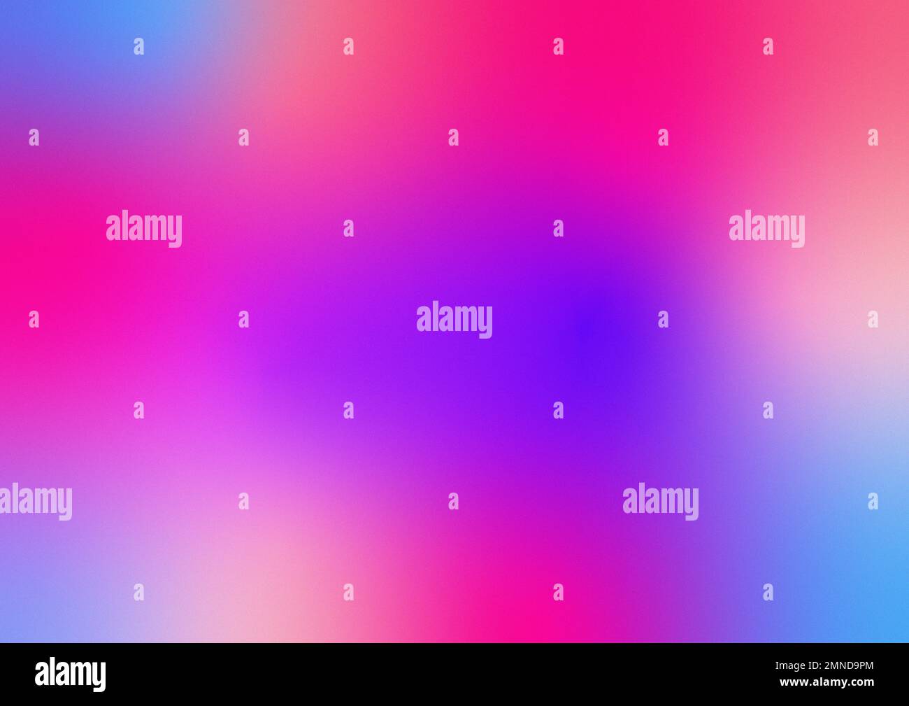Gradiente di colore, gradiente di mesh, sfondo astratto, immagine, grana, colori, luminoso, neon, viola, blu, anguria, rosa, pesca, illustrazione Foto Stock