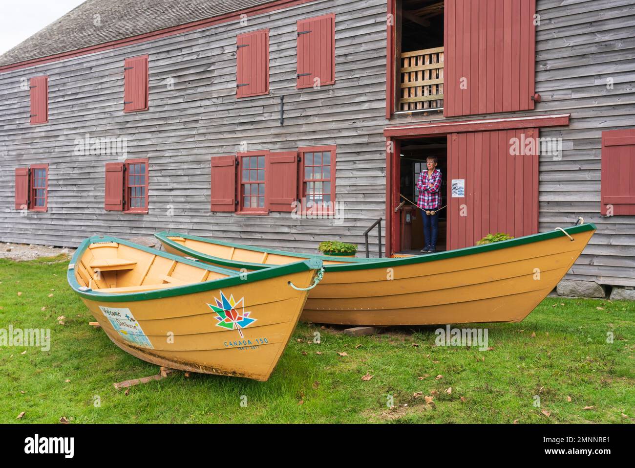 Il museo al gigante Pumpkin Festival a Shelburne, Nuova Scozia, Canada. Foto Stock