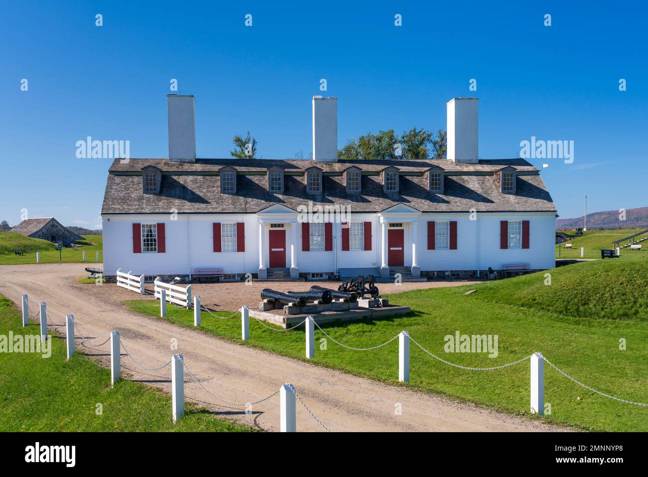 I Parchi Canada Fort Anne a Annapolis Royal, Nuova Scozia, Canada. Foto Stock