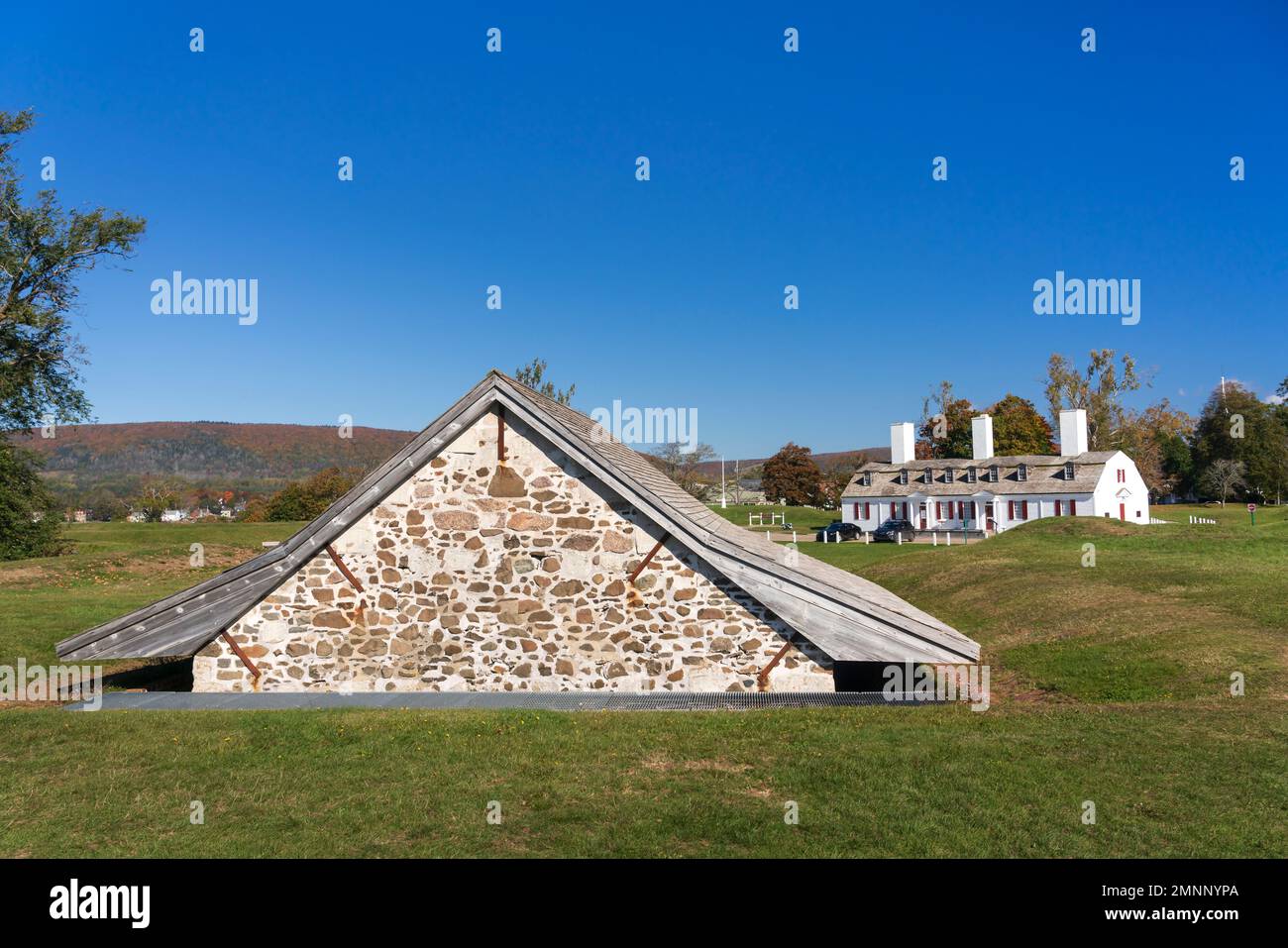 I Parchi Canada Fort Anne a Annapolis Royal, Nuova Scozia, Canada. Foto Stock