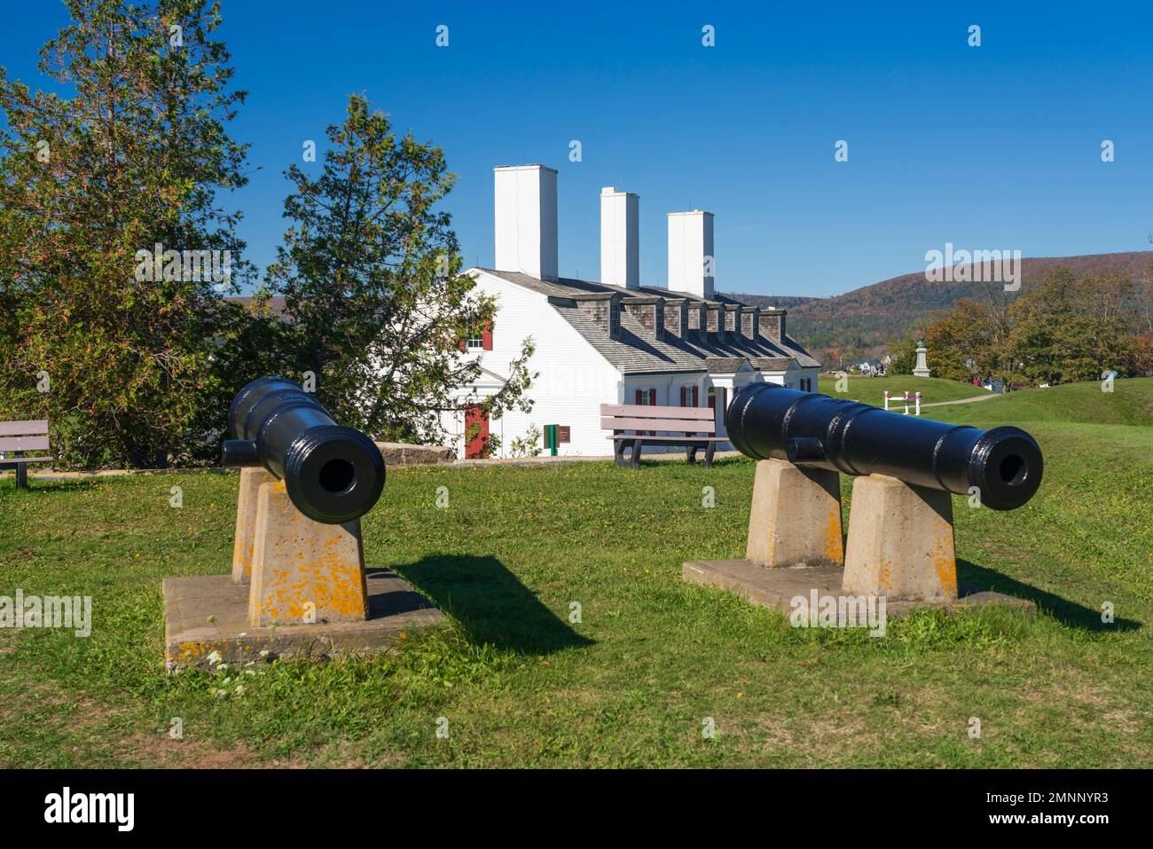 I Parchi Canada Fort Anne a Annapolis Royal, Nuova Scozia, Canada. Foto Stock