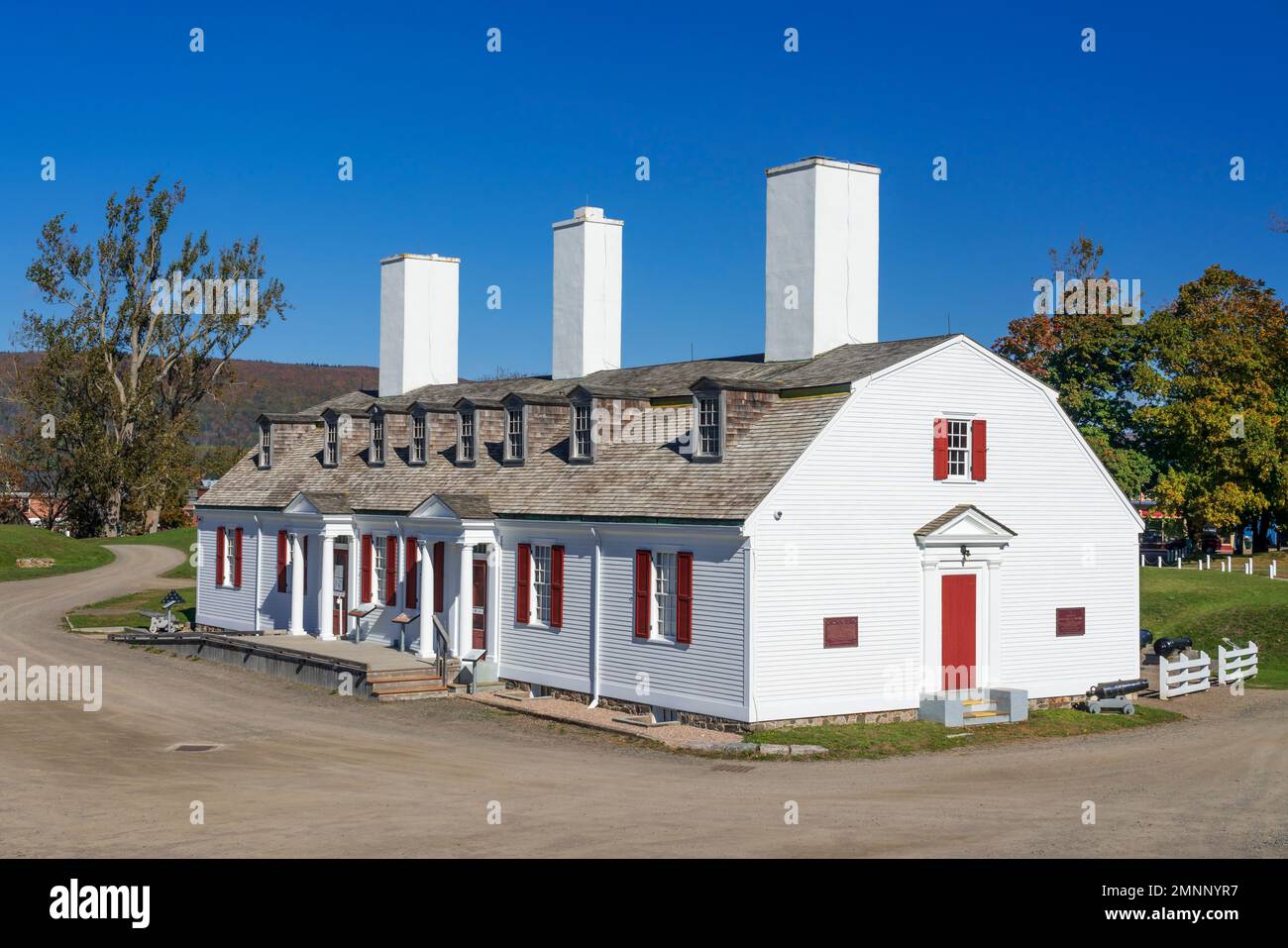 I Parchi Canada Fort Anne a Annapolis Royal, Nuova Scozia, Canada. Foto Stock