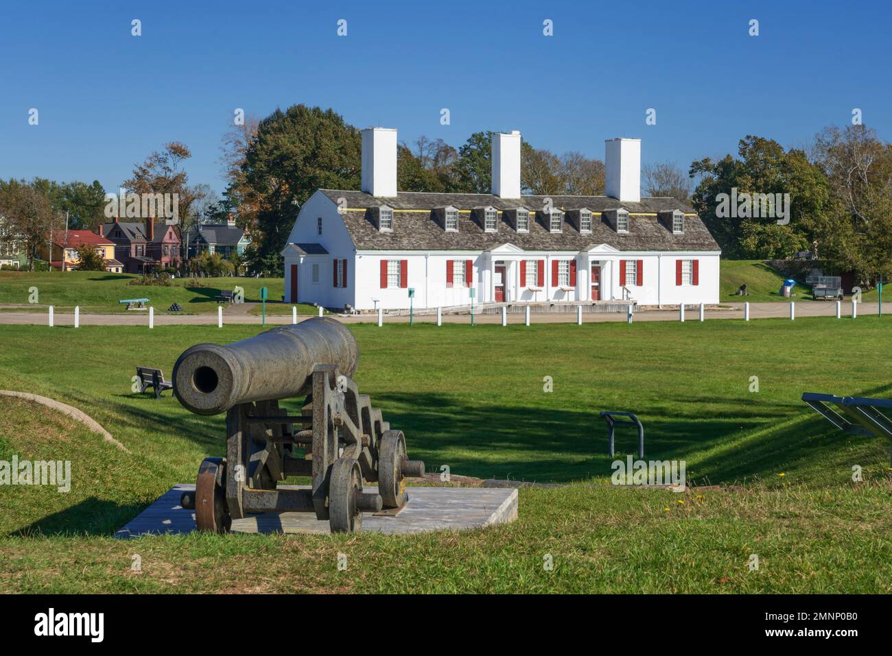 I Parchi Canada Fort Anne a Annapolis Royal, Nuova Scozia, Canada. Foto Stock