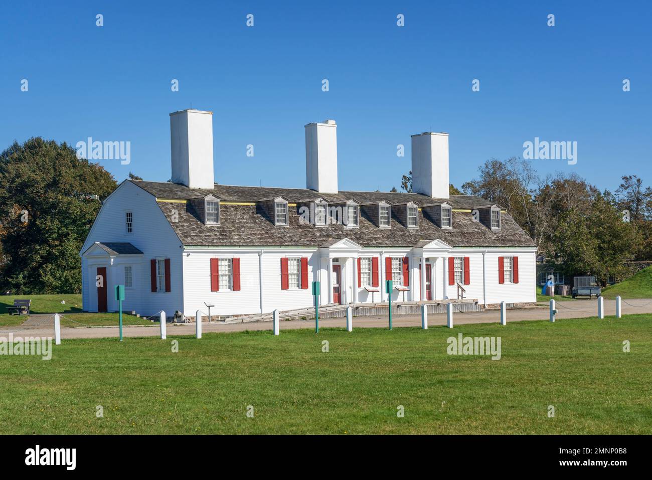 I Parchi Canada Fort Anne a Annapolis Royal, Nuova Scozia, Canada. Foto Stock