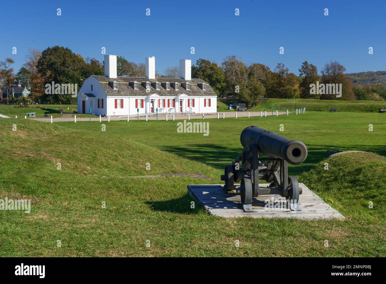 I Parchi Canada Fort Anne a Annapolis Royal, Nuova Scozia, Canada. Foto Stock