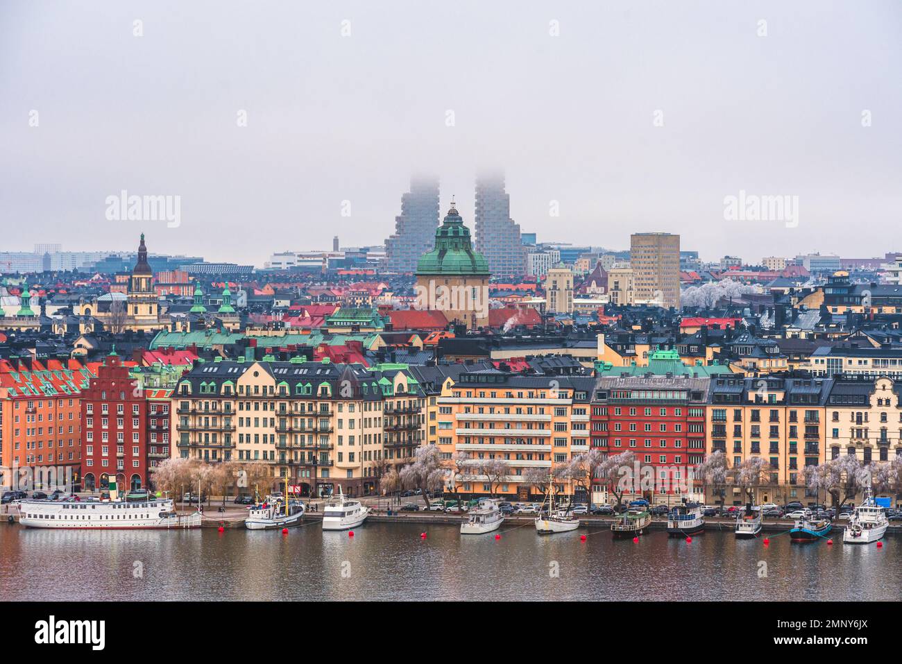 Stoccolma, la capitale della Svezia in inverno Foto Stock