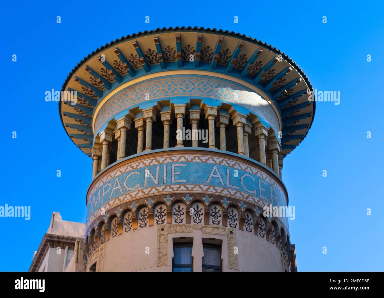 La compagnie algerienne banca edificio, Nord Africa, Oran, Algeria Foto Stock