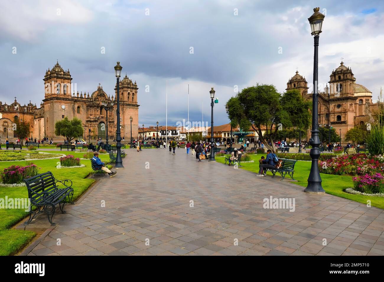 Cattedrale di Cusco o Basilica Cattedrale della Vergine Assunta, Plaza de Armas, Cusco, Perù Foto Stock