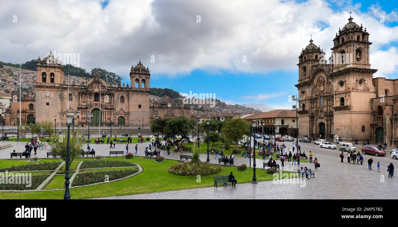 Cattedrale di Cusco o Basilica Cattedrale della Vergine Assunta, Plaza de Armas, Cusco, Perù Foto Stock