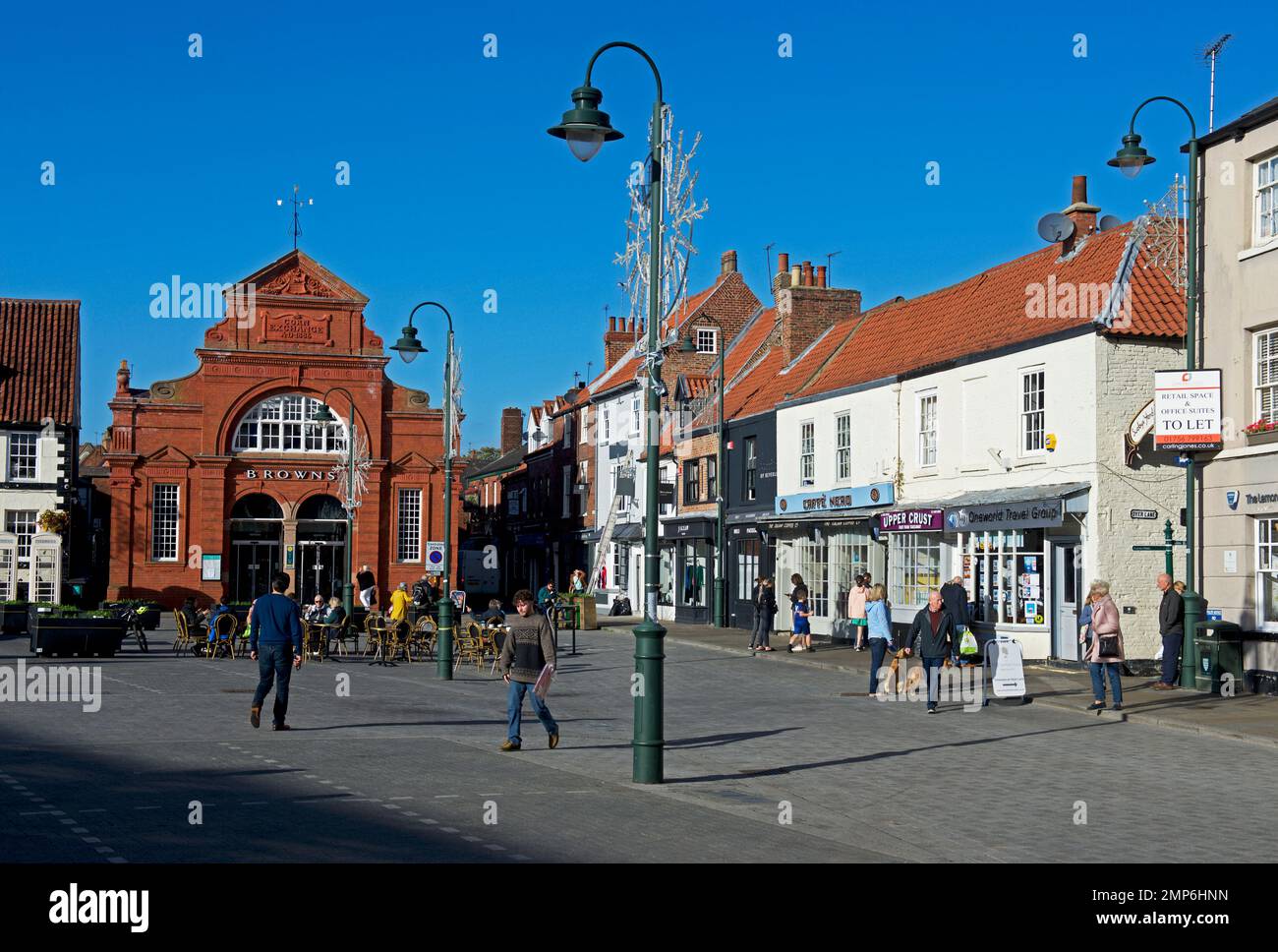 La piazza del mercato, Beverley, East Yorkshire, Inghilterra Regno Unito Foto Stock