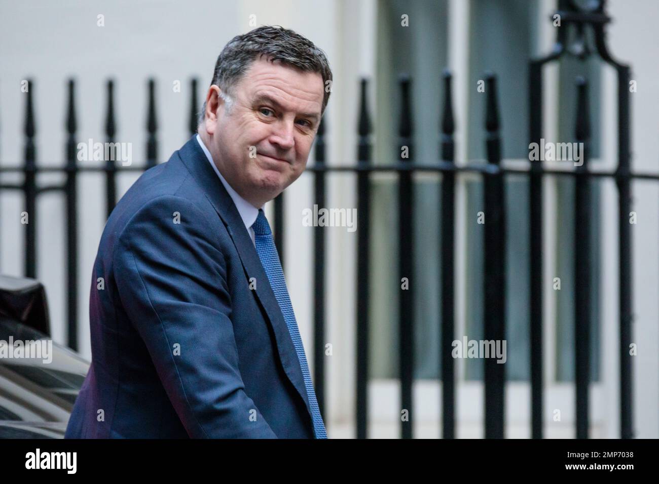 Downing Street, Londra, Regno Unito. 31st gennaio 2023. Mel Stride, Segretario di Stato per il lavoro e le pensioni, partecipa alla riunione settimanale del Gabinetto al 10 di Downing Street. Foto di Amanda Rose/Alamy Live News Foto Stock