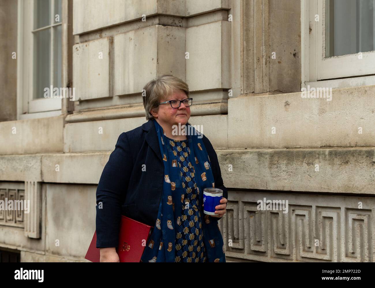 Londra, Regno Unito. 31st Jan, 2023. Thérèse Coffey, Segreteria ambiente in arrivo presso l'ufficio cabient whitehall per l'incontro cabient Credit: Richard Lincoln/Alamy Live News Foto Stock