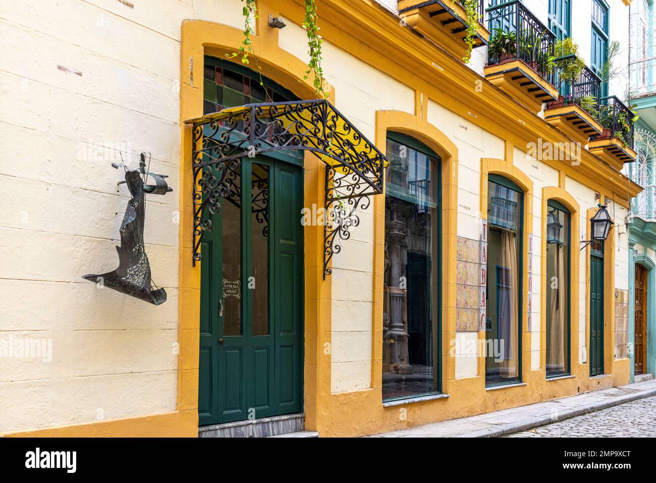 Old Tobacco Shop, Old Havana, Havana, Cuba Foto Stock