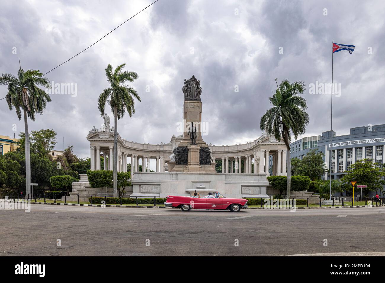 Monumento a José Miguel Gómez, Viale dei Presidenti, Vedado, l'Avana, Cuba Foto Stock