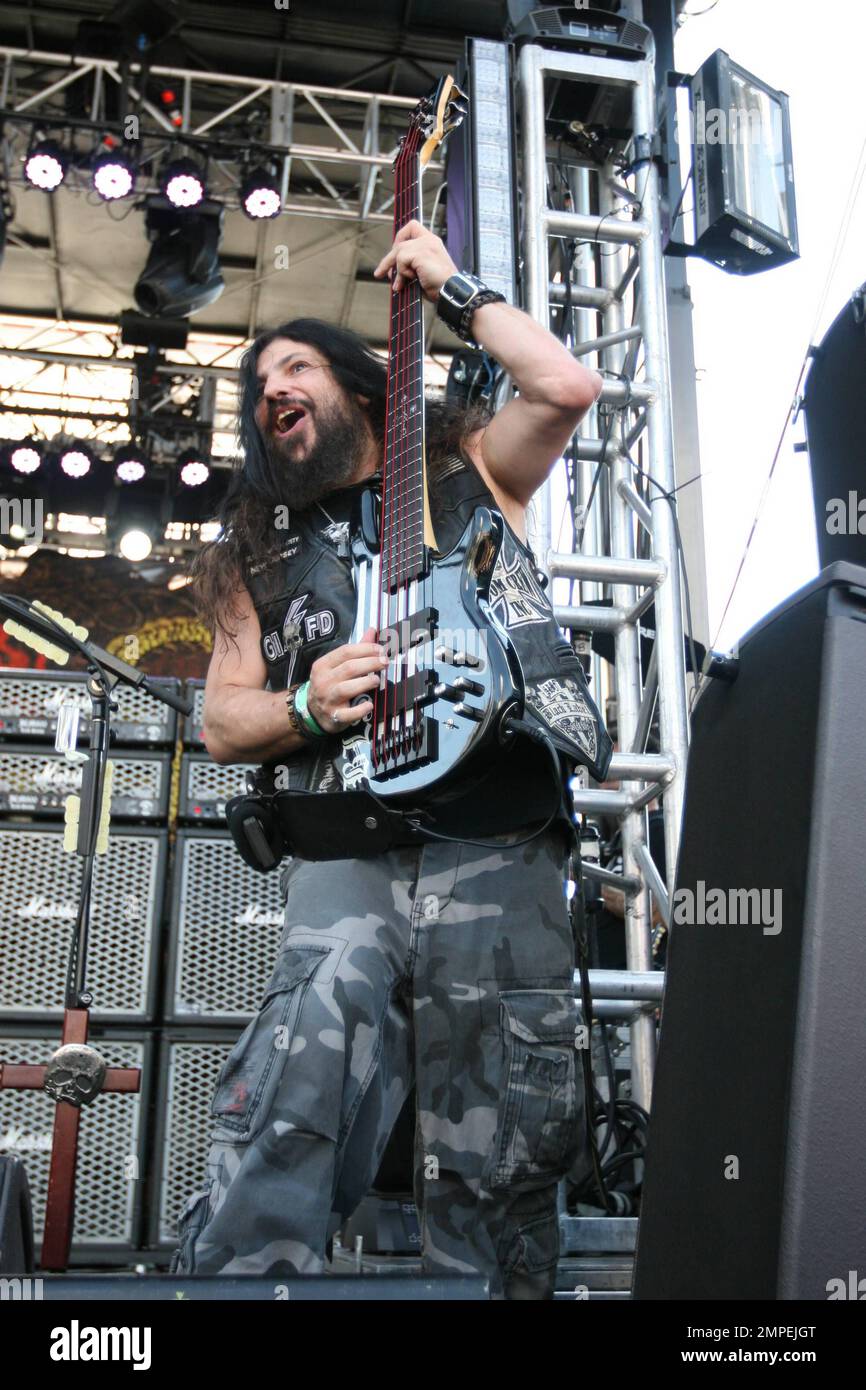 La band americana heavy metal 'Black Label Society' si esibisce dal vivo al Sunset Street Music Festival 2012 di Los Angeles, California. 18th agosto 2012. Foto Stock