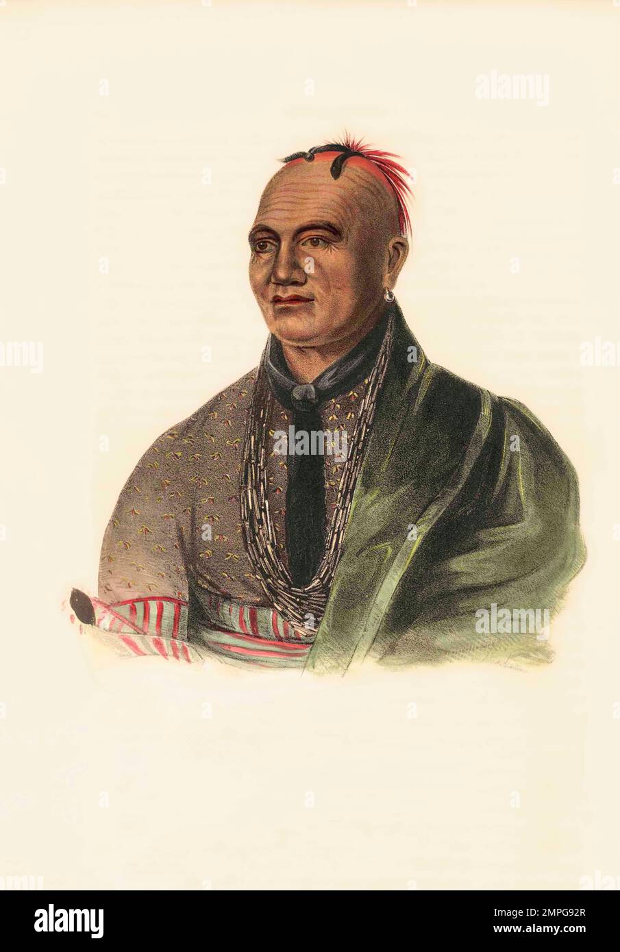 Thayendanegea anche conosciuto come Joseph Brant, 1743 – 1807. Leader militare e politico di Mohawk. Dopo una stampa pubblicata nel 1838. Foto Stock