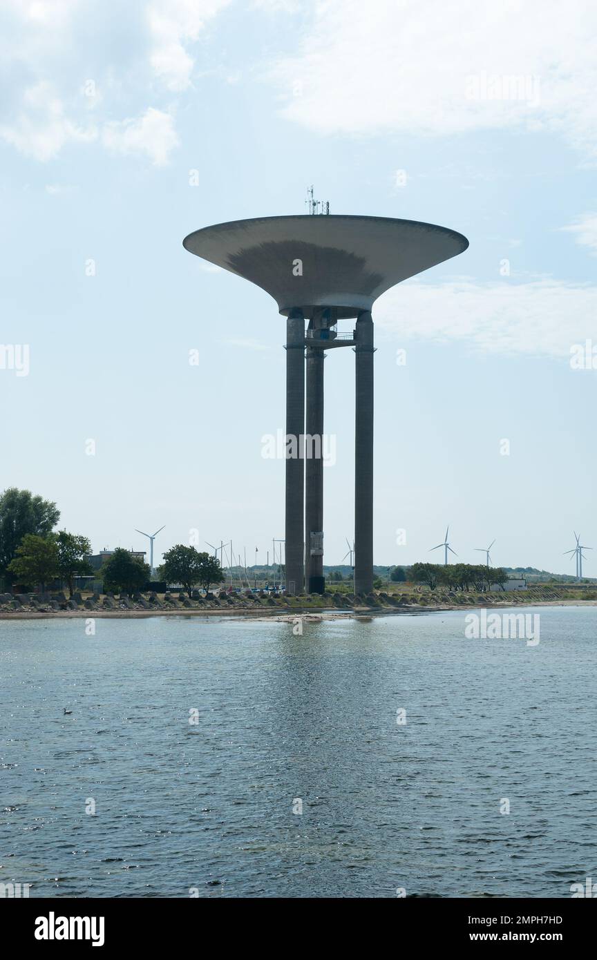 La nuova Water Tower, Landskrona, Scania, Svezia Foto Stock
