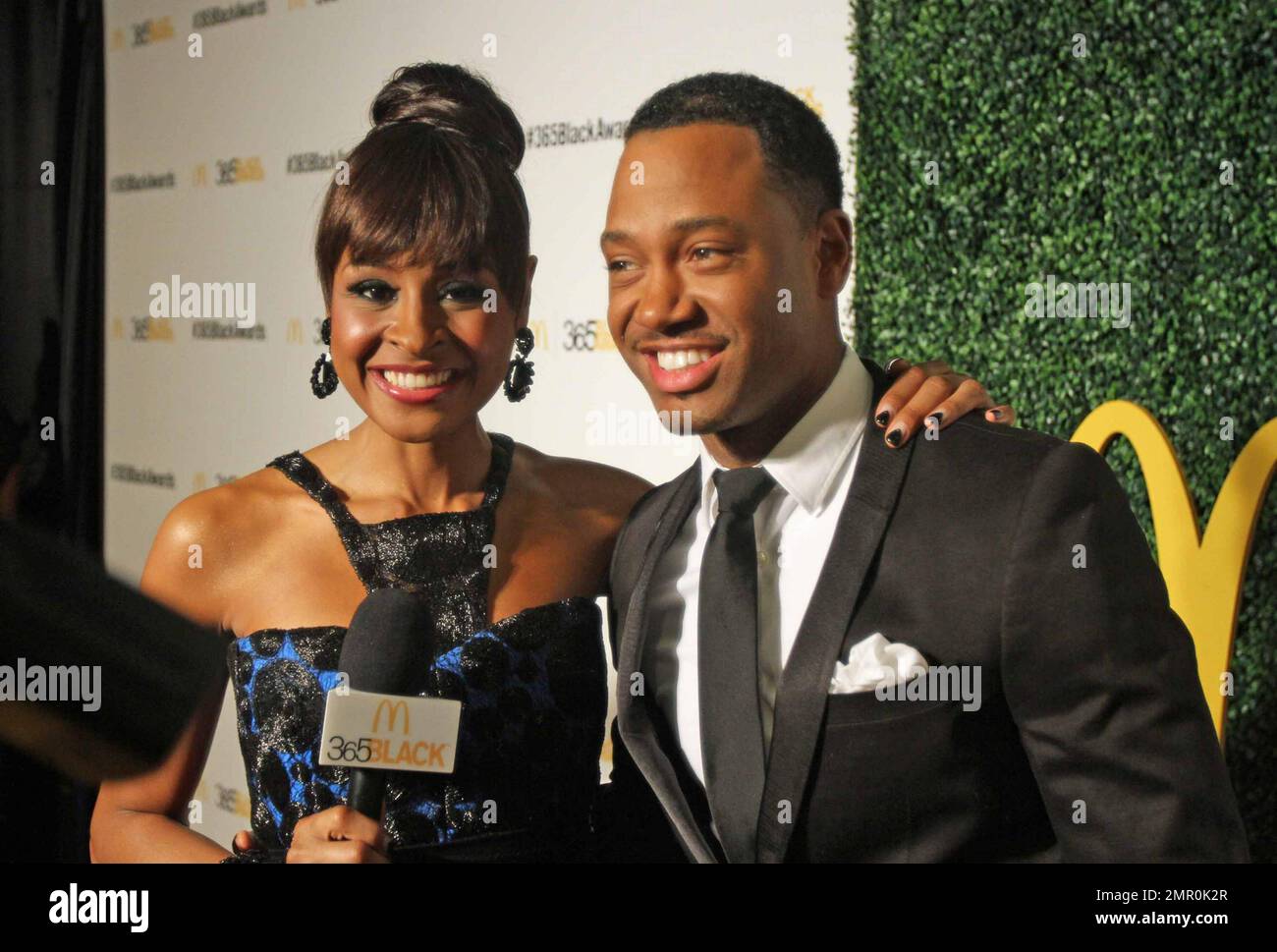 Janelle Snowden e i 365Black Awards co-ospitano Terrence Jenkins al McDonald's 365Black Awards presso l'Ernest N. Morial Convention Center di New Orleans, LOUISIANA. 5th luglio 2014. Foto Stock