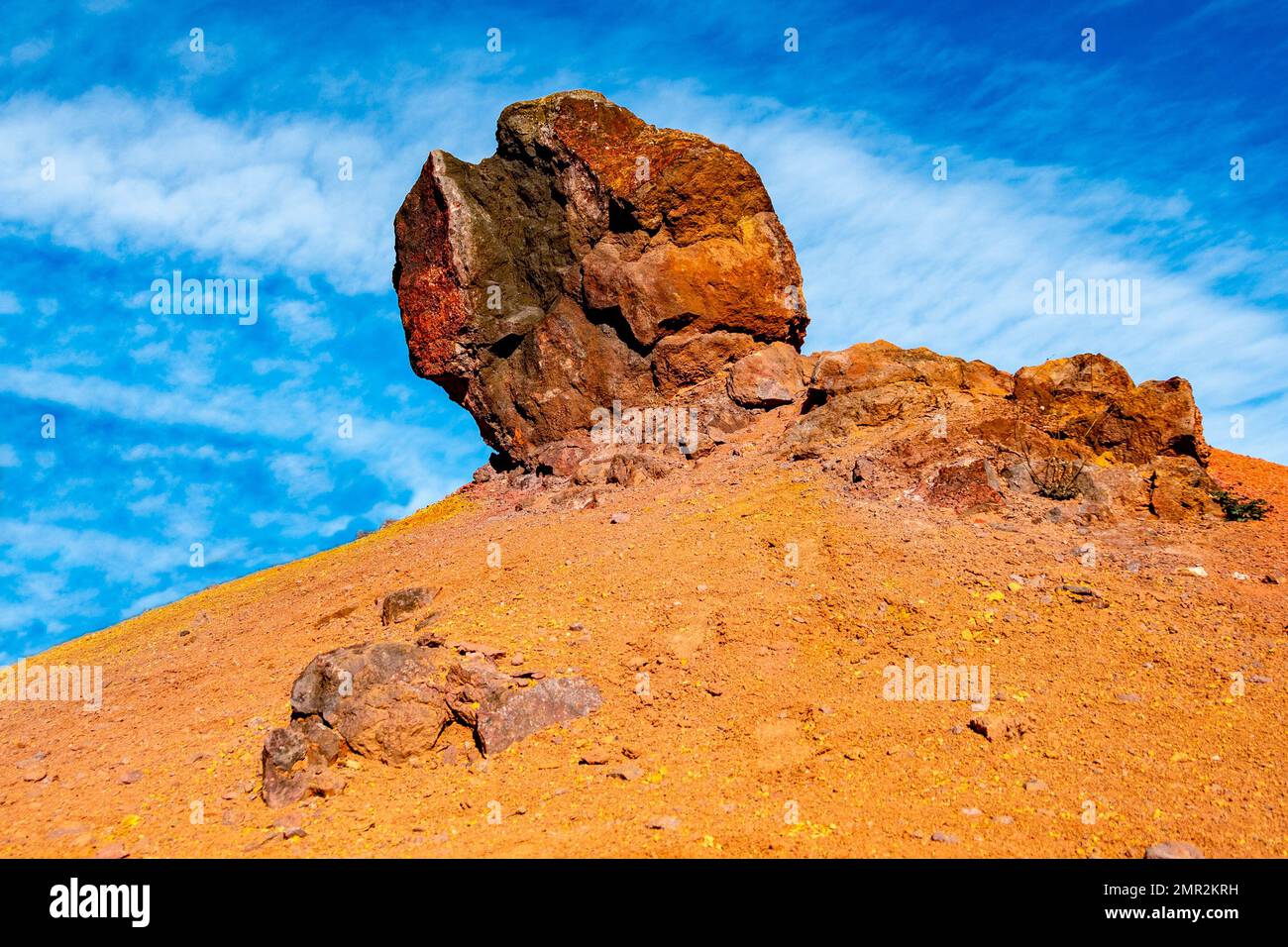 Bauxite gatto aperto (open-pit) miniera Foto Stock