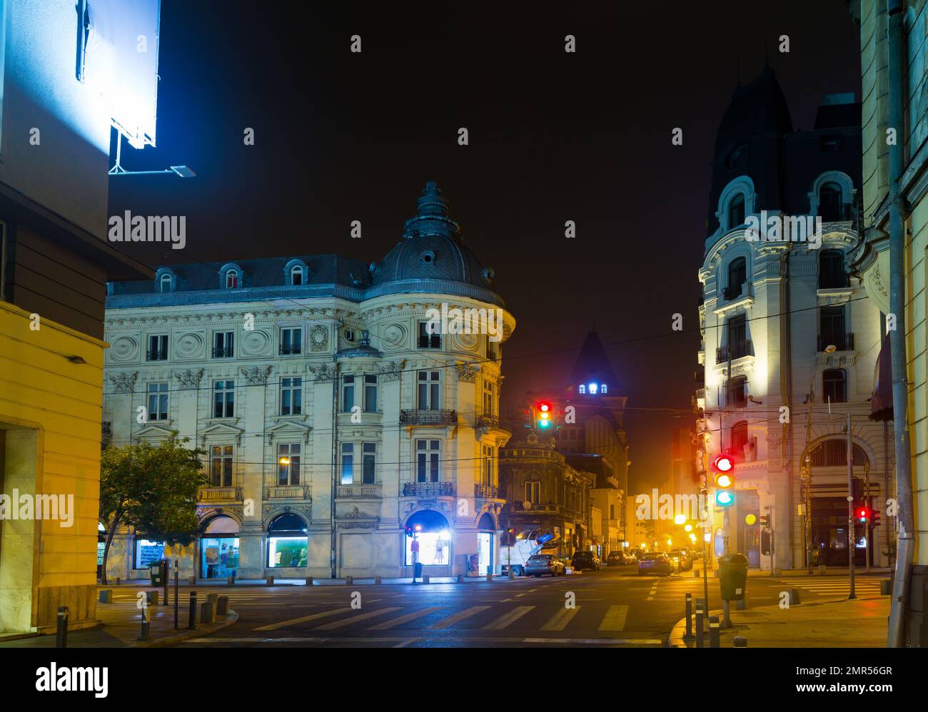 Strade di Bucarest, Romania Foto Stock