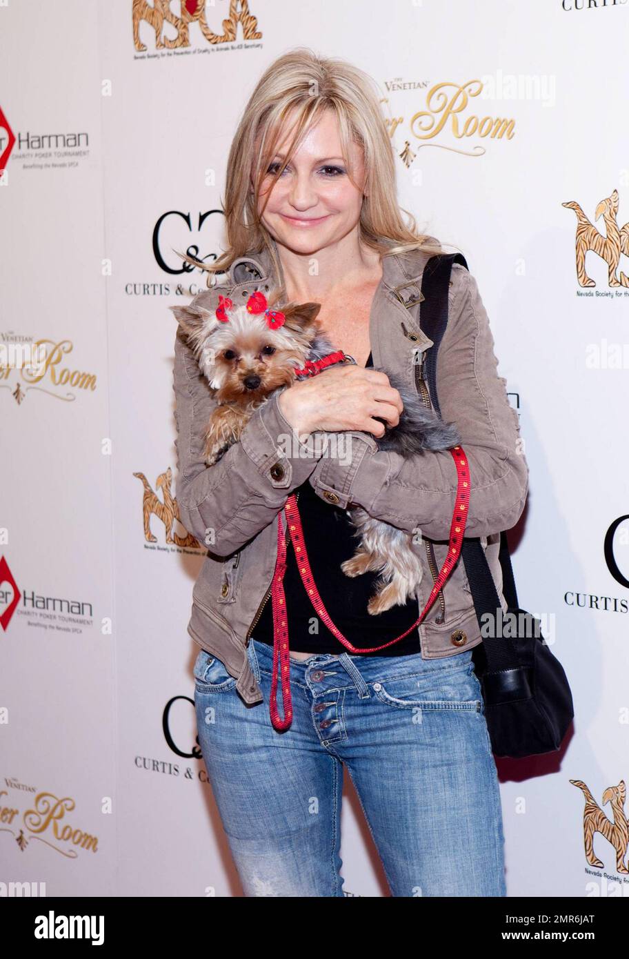 Jennifer Harman al quarto torneo annuale di Jennifer Harman Charity Poker organizzato dalla sala da poker Venetian. I proventi dell'evento avvantaggiano la Nevada SPCA. Las Vegas, Nevada. 4/13/10. . Foto Stock