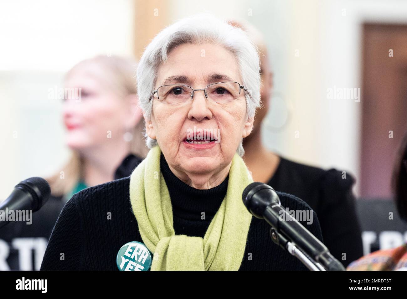 Washington, Stati Uniti. 31st Jan, 2023. Eleanor Slea, presidente della Feminist maggioranza Foundation, parlando con i giornalisti negli Stati Uniti Del Parlamento europeo su una risoluzione per affermare la ratifica dell'emendamento sulla parità dei diritti. Credit: SOPA Images Limited/Alamy Live News Foto Stock