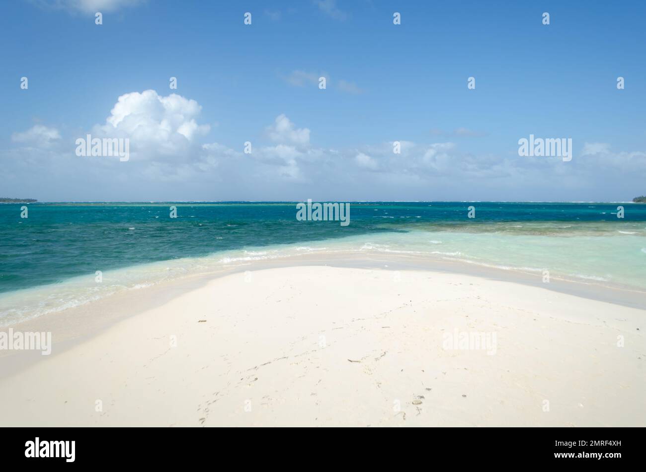 Spiaggia tipica di Guna Yala Foto Stock