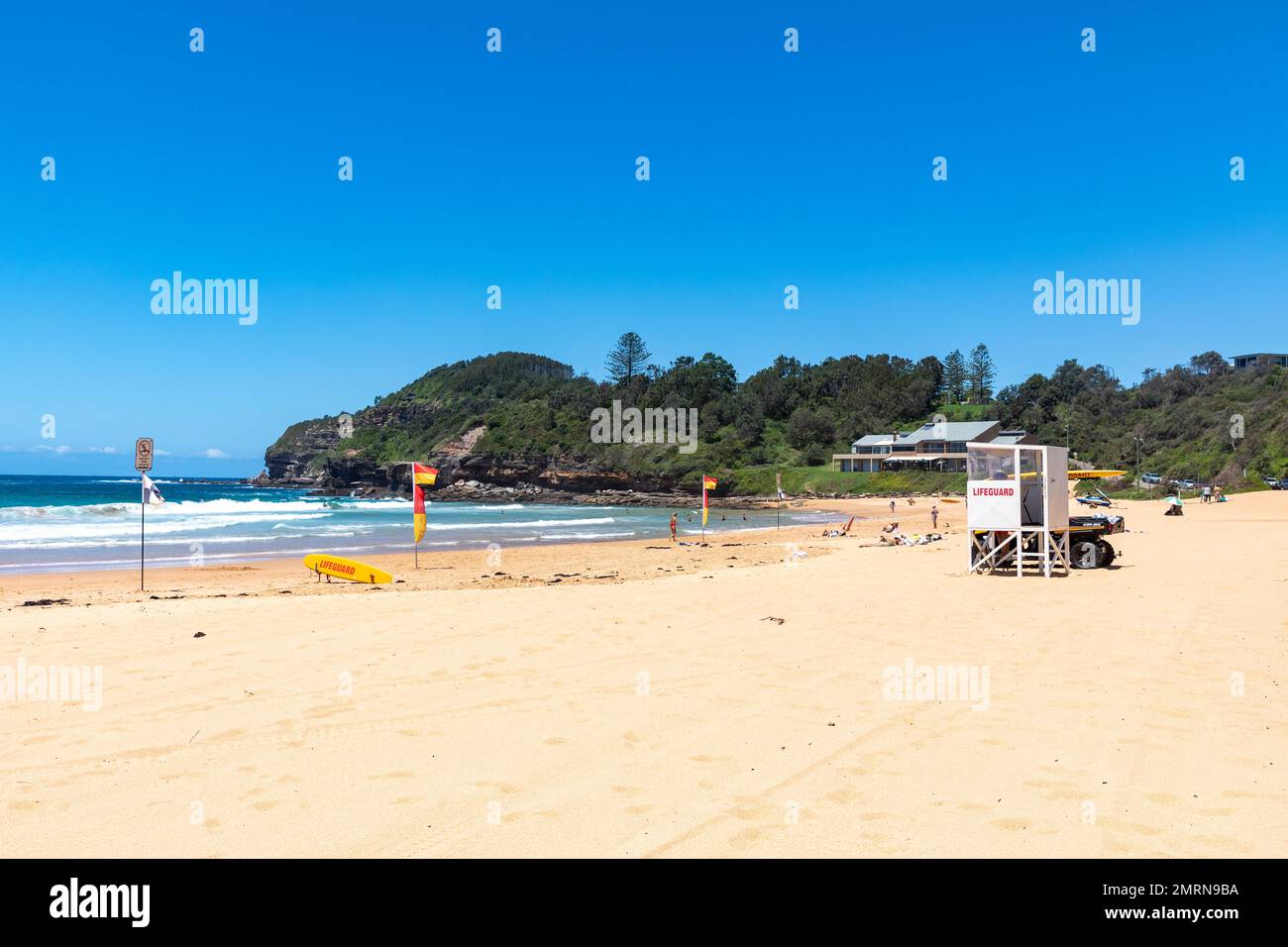 Warriewood Beach Sydney Australia, volontari per il salvataggio del surf Foto Stock