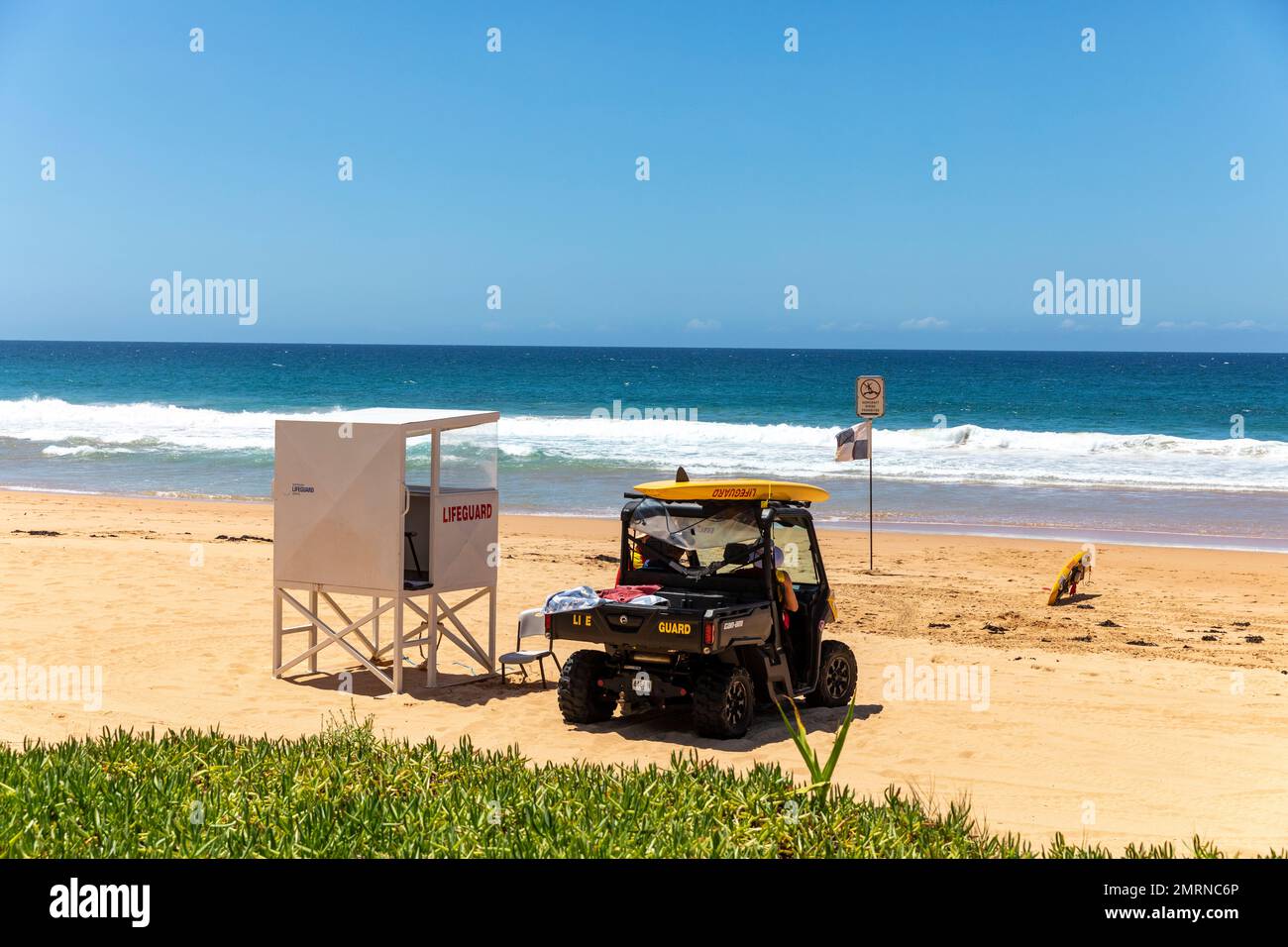 Warriewood Beach Sydney Australia, volontari per il salvataggio del surf Foto Stock