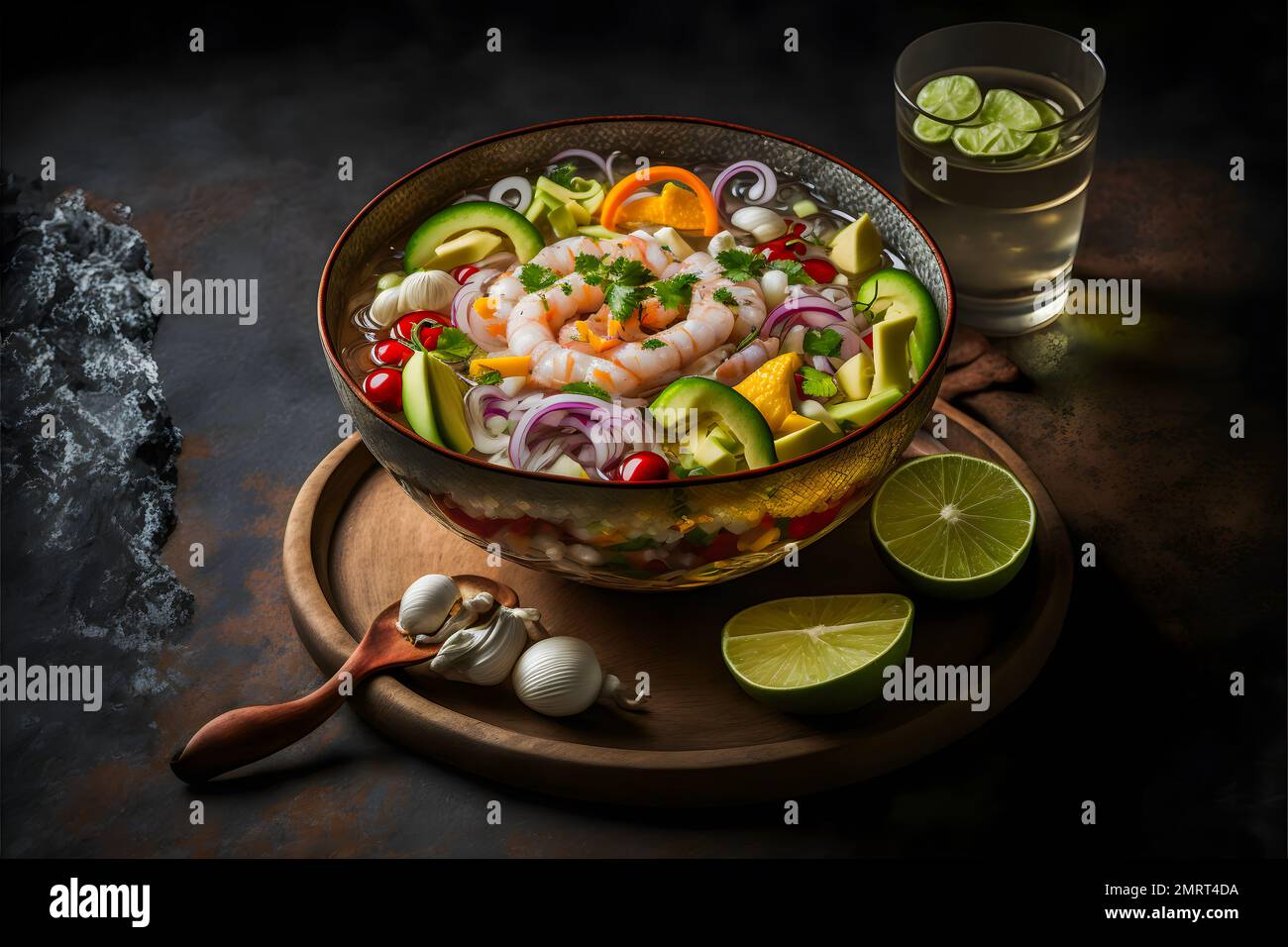 Ceviche collezione di fotografia alimentare. Immagini di alta qualità mettono in mostra questo amato piatto tradizionale in tutto il suo splendore, dal classico Street food al gourmet Foto Stock