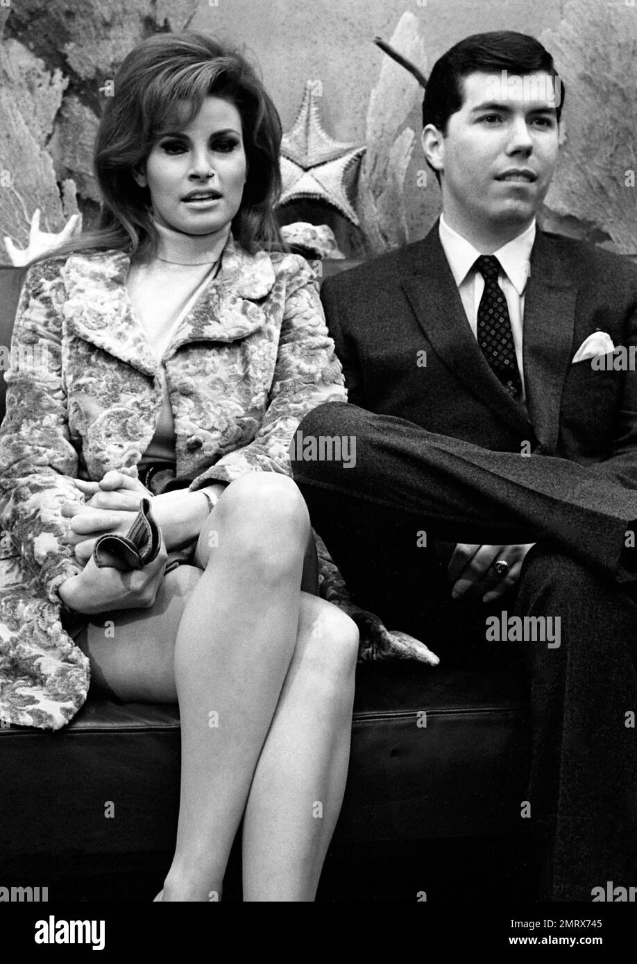 Film star Raquel Welch and her manager, Patrick Curtis, in Paris ...