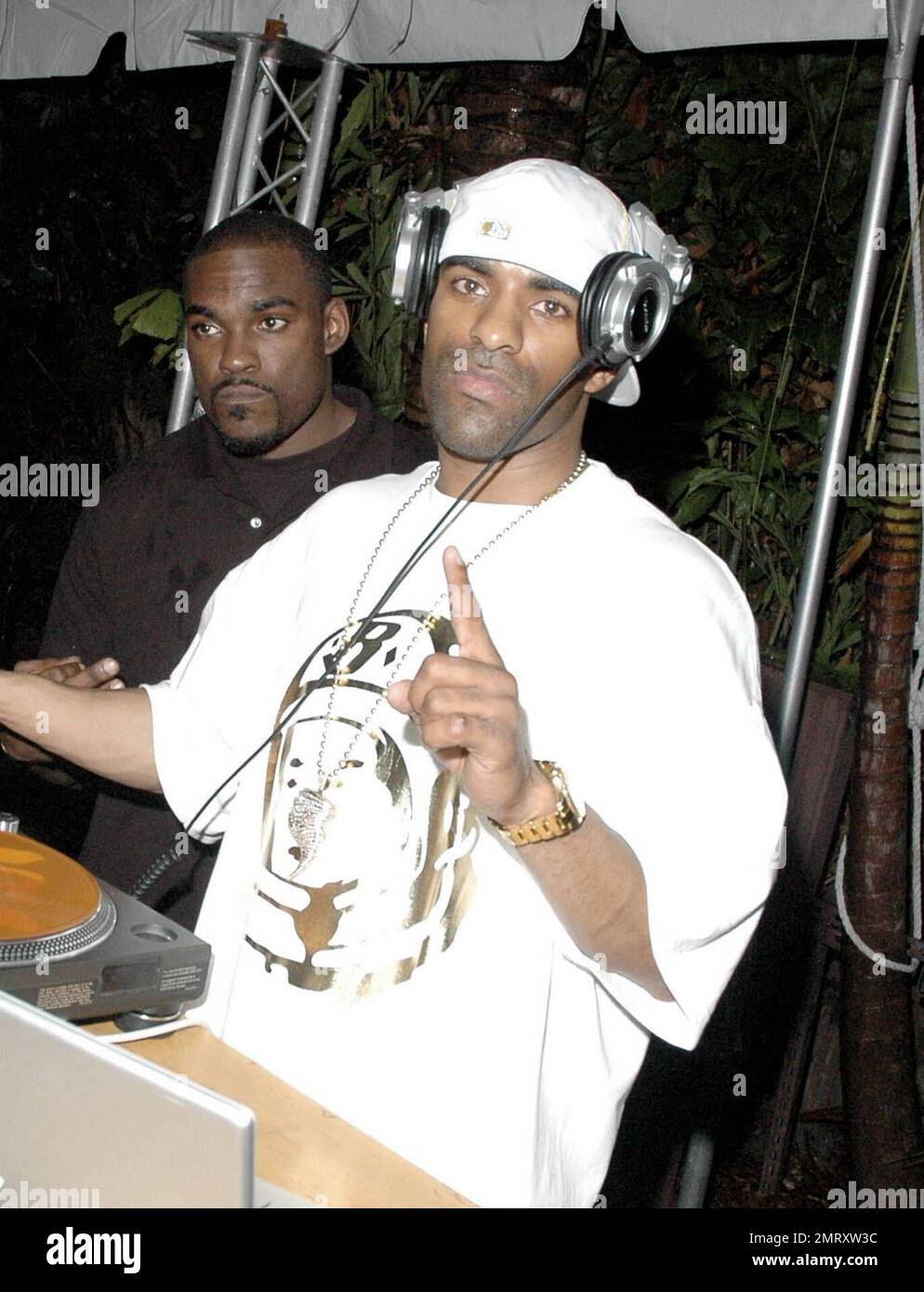 DJ Clue partecipa alla festa post-concerto ufficiale di Mary J. Blige al Karu & Y di Miami, Florida. 3/22/08. Foto Stock