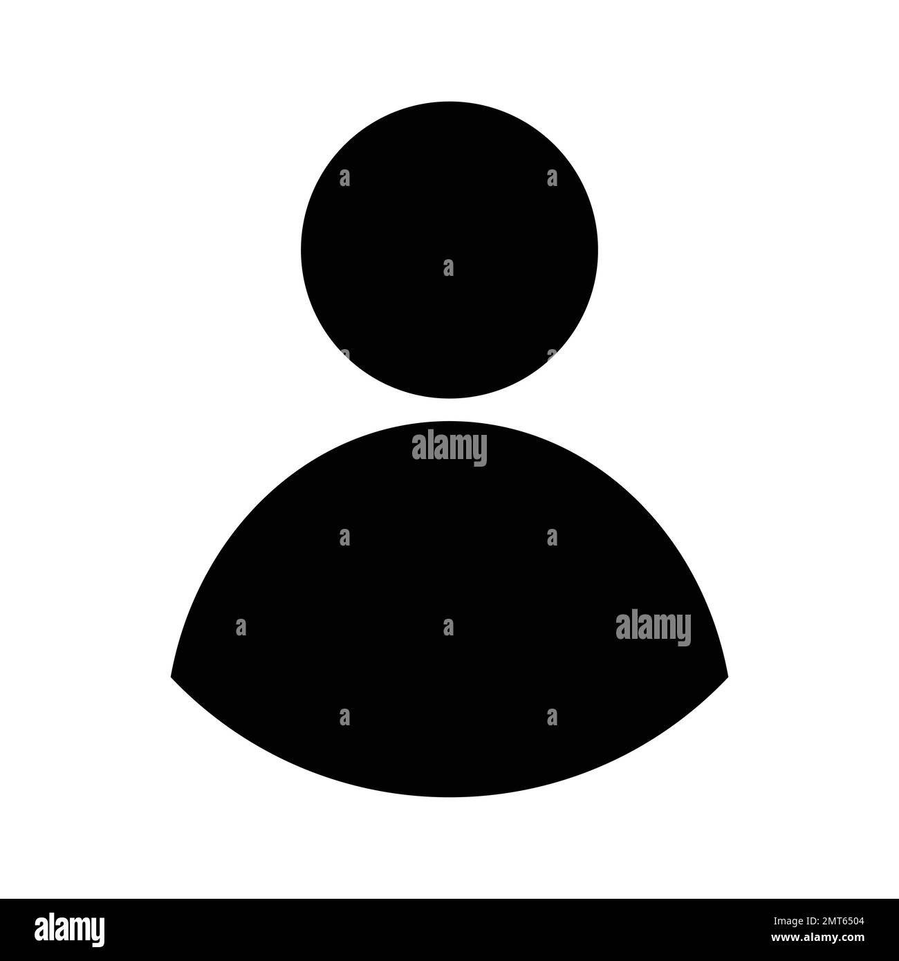 Icona utente in stile piatto alla moda isolata su sfondo grigio. Simbolo utente per il design, il logo, l'app e l'interfaccia utente del sito Web. Illustrazione vettoriale, EPS10. Illustrazione Vettoriale