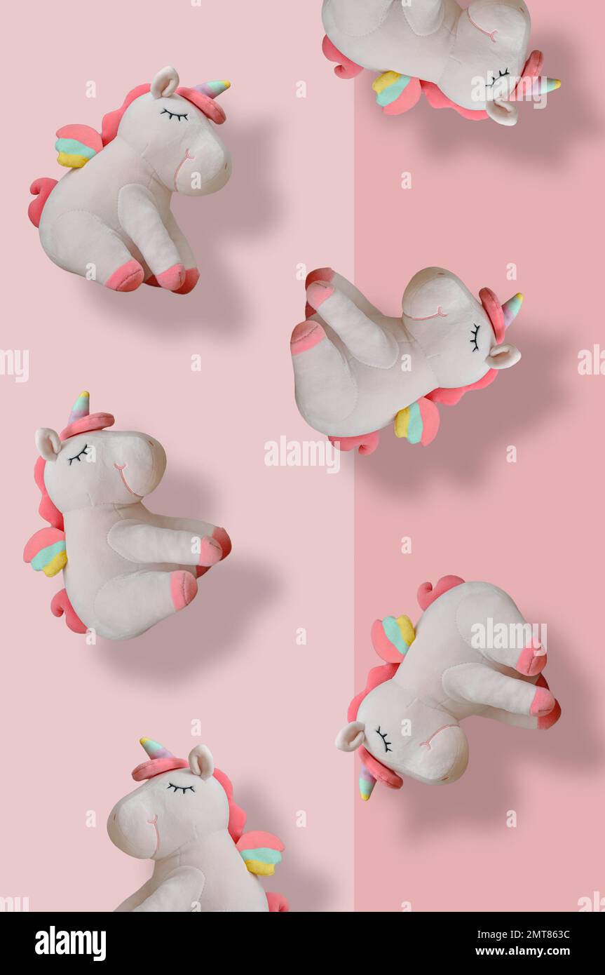 Monkimau Orecchini A Bottone Unicorno Per Bambine - Argento 925, Smaltati Colorati, Ipoallergenici, Senza Nichel, Regalo Perfetto Per Bambini