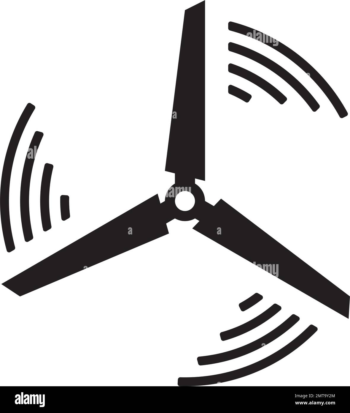 disegno del modello di illustrazione vettoriale dell'icona della ventola Illustrazione Vettoriale