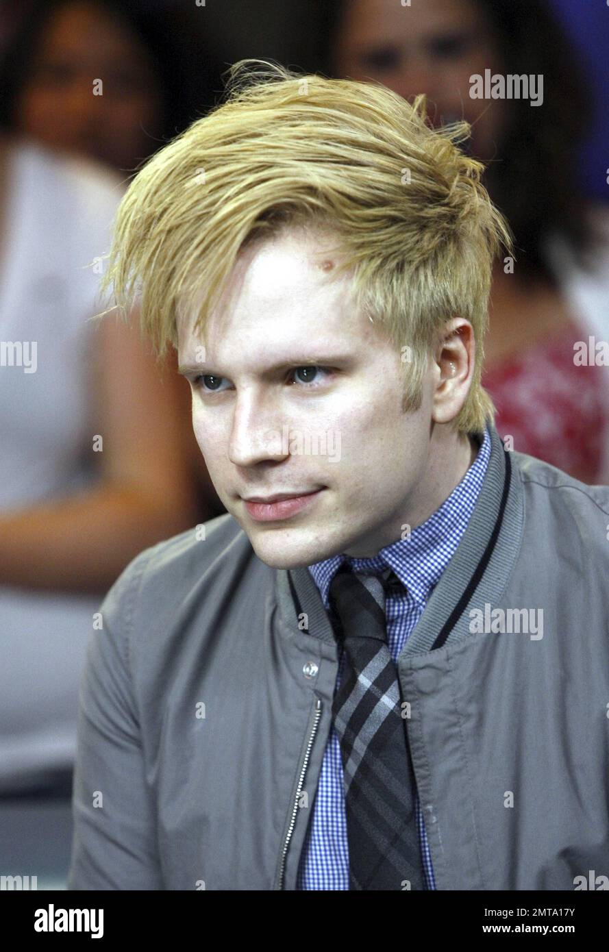 Fall out Boy's Patrick Stump maks e apparizione su molta Musica a Toronto, ON. 9th agosto 2011. Foto Stock