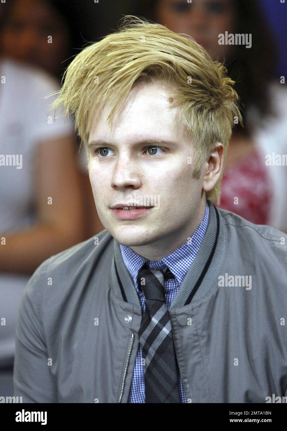 Fall out Boy's Patrick Stump maks e apparizione su molta Musica a Toronto, ON. 9th agosto 2011. Foto Stock
