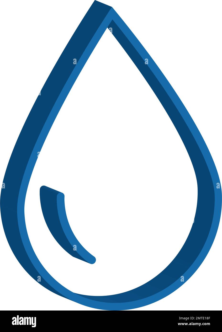 Disegno del modello di illustrazione vettoriale del logo Water Drop Illustrazione Vettoriale