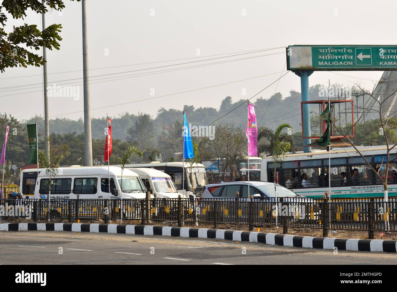 Guwahati indossa un nuovo look per salutare i delegati per G20 incontro Foto Stock