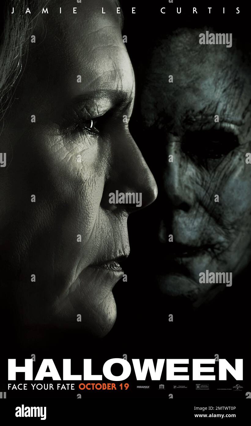 Halloween anno : 2018 USA regista : David Gordon Green Jamie Lee Curtis, Nick Castle/James Jude Courtney American Poster Foto Stock