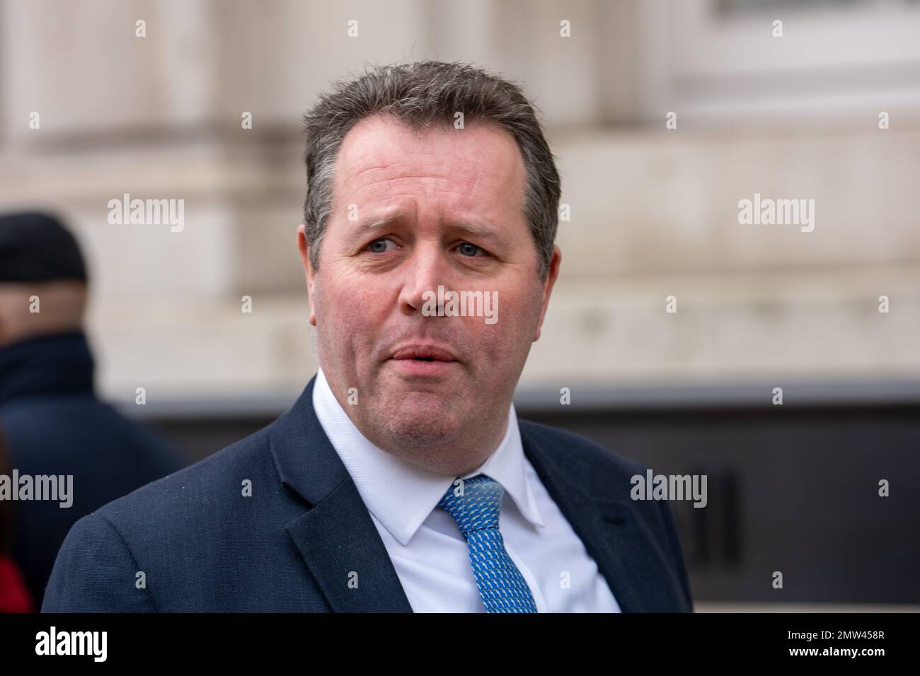 Londra, Regno Unito. 1st Feb, 2023. I ministri del Gabinetto di Londra UK Mark Spencer MP, Ministro per le aziende agricole, la pesca e il credito alimentare: Ian Davidson/Alamy Live News Foto Stock