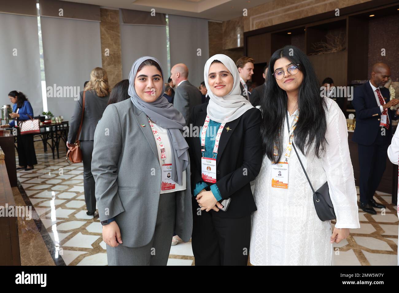 La prima fase del G20 Summit 2023 tenutosi a Chennai, India, il 1st febbraio 2023. "Il ruolo delle tecnologie digitali nell'istruzione" rendere l'apprendimento abilitato alla tecnologia più inclusivo, qualitativo e collaborativo a tutti i livelli, consentire opportunità di apprendimento di alta qualità su larga scala. L'aeroporto di Chennai si sta orientando per ricevere tutti i delegati e i partecipanti. Foto Stock